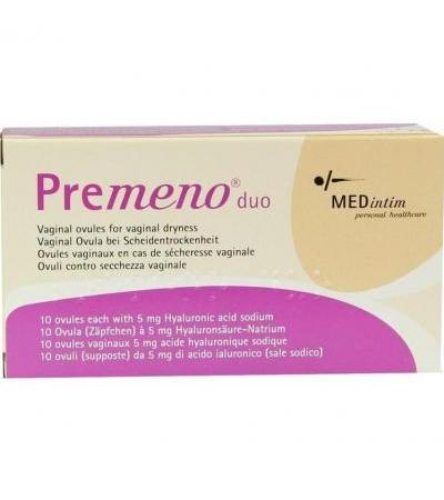 Premeno Duo Vaginalzapfchen 5мг 10 штук