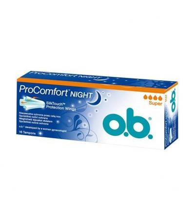 Ob Flexia Pro Comfort Tampons Night Super 16 штук