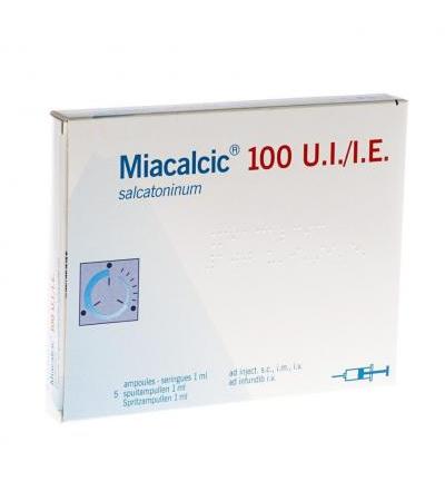 Miacalcic Injektionslösung 100 E/ml 5 Ampullen 1ml