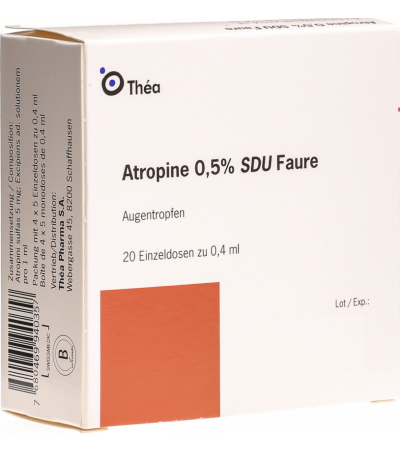 Atropine SDU Faure 0.5% 20 Monodosis 0.4ml