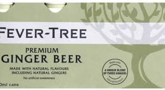 Имбирное пиво Fever Tree, упаковка из 8 банок по 15 мл каждая.