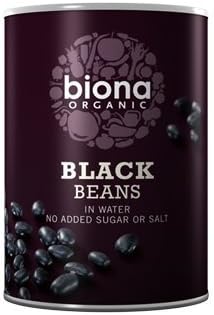 Органическая черная фасоль Biona в воде, 400 г