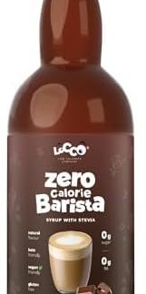 Кофейный сироп LoCCo без калорий со стевией – 0 калорий, без сахара, подходит для кето-диеты, без глютена, веганский (шоколадный вкус) 1 л