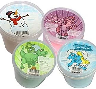 Разнообразие вкусов: разноцветная сахарная вата Wegmann – 4 восхитительных вкуса, 200 г