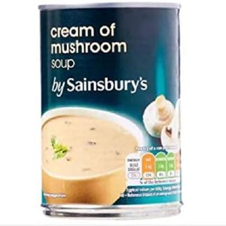 Крем-суп из грибов Sainsbury's, 400 г – содержит только натуральные красители и ароматизаторы, подходит для вегетарианцев.