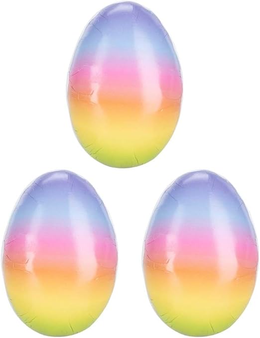 Идеи для пасхальных яиц в форме сердца с градиентной окраской | для начинки | 3 штуки | радуга | пасхальный сюрприз | весна и Пасха | украшение | подарок | высота 9 см