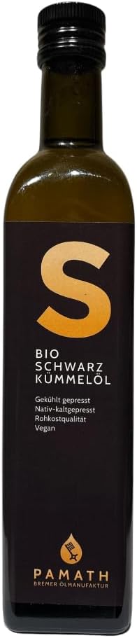 Органическое масло черного тмина PAMATH, холодного отжима, нефильтрованное, чистое, натуральное, 250 мл
