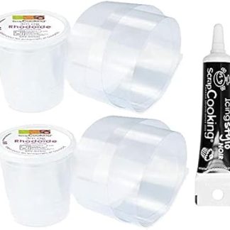 2 родоидные ленты 3 м x 4 см + черная ручка