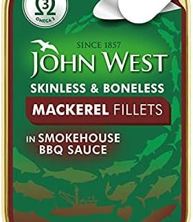 Филе скумбрии John West в копченом соусе барбекю, 115 г, 10 штук