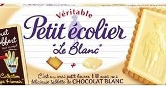 Lu Pe Ecolier – Маленький студент, шоколадный, белый, 150 г, 4 штуки