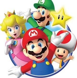 Вафли Ostia для украшения тортов и тортов в стиле Super Mario (мод. 4)