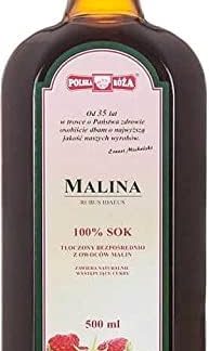 Малиновый сок 100% без сахара 500 мл Polska Roza