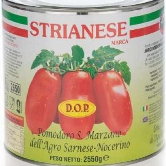 Помидоры для пиццы San Marzano DOP 2,5 кг Strianese, большая банка 2500 г