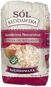Каменная соль Kłodawska, не йодированная, розовая, крупнозернистая, 1 кг