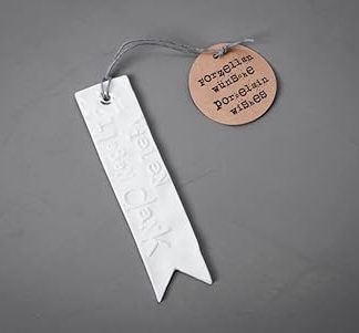 Фарфоровая подарочная бирка с пожеланиями от старых добрых друзей. Спасибо!