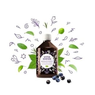 Vita Biosa Fruits 500 мл, органическое качество - кисло-сладкий вариант с органическими подсластителями - ферментированный напиток с молочнокислыми бактериями из 19 трав.