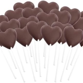 20 леденцов в форме сердца из темного шоколада, 13 г, E.Wedel