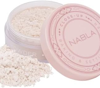Пудра для закрепления и фиксации макияжа NABLA Close-Up Baking & Setting Powder, прозрачная, без пудры, идеально подходит для всех типов кожи - 30 г / 1,06 унции.