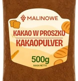 Какао-порошок со вкусом малины, 500 г, нещелочной, натуральный, премиум качества.