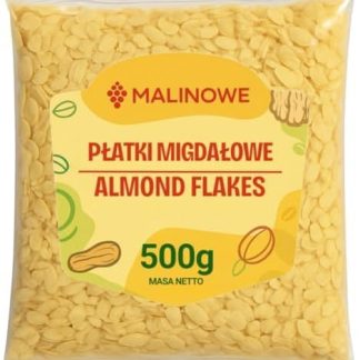 Малиновые миндальные хлопья, 500 г, свеженарезанные