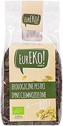 Органические темно-зеленые тыквенные семечки 150 г Eureko