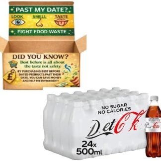 Диетический напиток, 24 бутылки по 500 мл. Годен до 23 января 2026 года. Низкокалорийный, без сахара напиток типа колы в мультиупаковке. Идеально подходит для вечеринки в честь Дня святого Валентина.