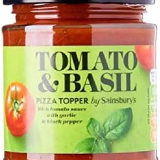 Соус для пиццы Sainsbury's с томатами и базиликом, 190 г - Томатный соус с базиликом. Насыщенный томатный соус с чесноком и черным перцем.