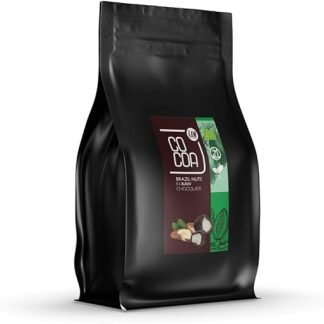 Бразильские орехи в темном шоколаде 70% органический 200 г – Веганский сырой шоколад без рафинированного сахара – Без лактозы, изготовлен из натуральных ингредиентов – Полезные жирные кислоты Омега-6