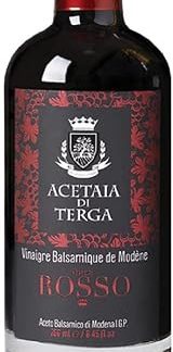 Terga GASTRONOMIA VINAIGRE BALSAMIQUE CERTIFIE IGP DE MODENE ROSSO (8 ANS) — 250 мл бальзамического уксуса с сертификацией IGP MODENE ROSSO не менее 8 лет.