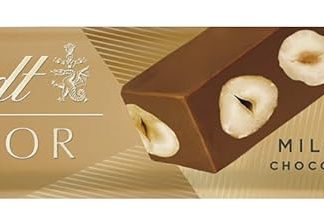 Шоколадный батончик Lindt Nuxor из молочного шоколада 33 г цельный молочный шоколад с жареным фундуком шоколадный подарок