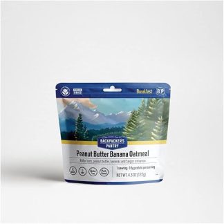 Овсяная каша с арахисовым маслом и бананом (одна порция)