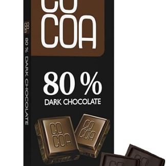 CO COA Темный шоколад 80%, органический темный шоколад 40 г. Изготовлен из необжаренных какао-бобов, без рафинированного сахара, веганский, с нектаром из цветков кокоса, темный шоколад для полного наслаждения.