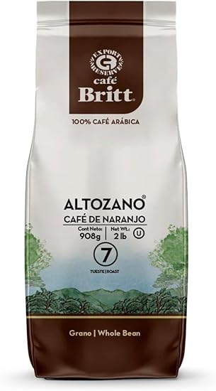 Кофе Cafe Britt Costa Rican Altozano Gourmet Coffee от NARANJO 908 G