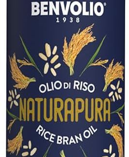 Benvolio 1938 Naturapura Натуральное рисовое масло без ГМО 500 мл Высокая температура дымления, подходит для жарки до хрустящей корочки, легкого тушения, блюд восточной кухни Восстанавливает, питает и стимулирует рост волос