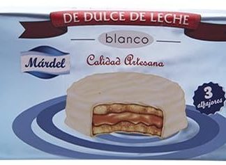 Mardel De Dulce De Leche 3 Alfajores Blancos - шоколадное печенье с начинкой, 1 упаковка (1 х 150 г)