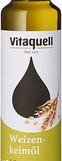 Масло зародышей пшеницы Vitaquell, холодного отжима, 250 мл, богато витамином Е, прекрасно подходит для йогурта или мюсли.