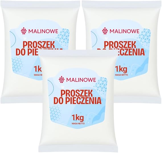 Малиновый разрыхлитель для выпечки, 3 x 1 кг, натуральный, премиум качества.