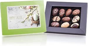 CHOCOLISSIMO - Пасхальные конфеты, пасхальный подарок - 10 пралине ручной работы, изысканные конфеты в роскошной коробке - Ассорти пралине для ценителей, подарок для женщин и мужчин