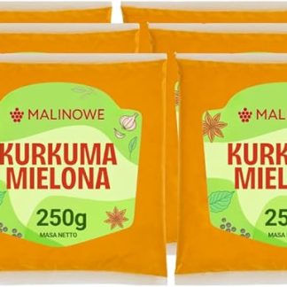 Молотая куркума с ароматом малины, 6 x 250 г, ароматная, насыщенная специя.