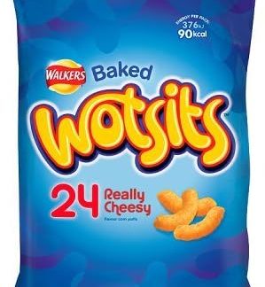 Чипсы Walkers Wotsits Really Cheesy Snacks, 16,5 г, упаковка из 24 штук.