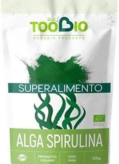 органическая спирулина из морских водорослей 125 г TOOBIO