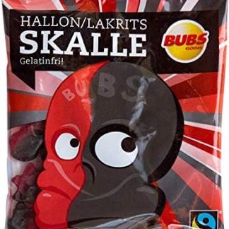 Батончики Bubs Skull со вкусом малины и лакрицы, 6 пакетиков по 90 г.