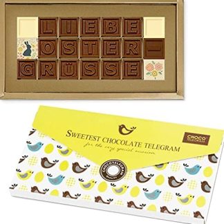 Liebe Easter - Шоколадное послание к Пасхе Идея подарка Шоколад Шоколадное послание Пасха Мужчина Женщина Мальчик Девочка Шоколадная доска