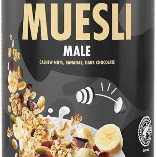 Мюсли OneDayMore для мужчин | 450 г | Семена подсолнечника, тыквенные семечки, кешью, сублимированный банан с темным шоколадом | Источник белка, цинка и энергии