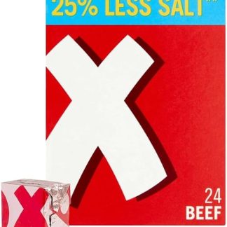 Oxo, 24 кубика говяжьей соли пониженной концентрации, 142 г
