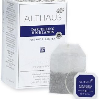 Althaus Deli Pack Darjeeling Castelton 20 x 1,75 г, черный чай в классическом чайном пакетике