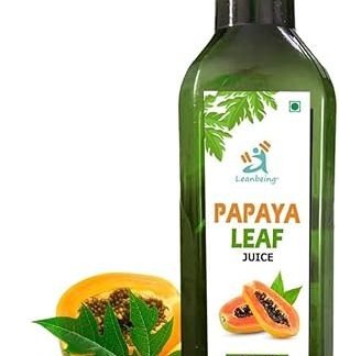 Сок из листьев папайи 450 мл | Чистый | Повышает уровень тромбоцитов | Полезен для кожи и волос