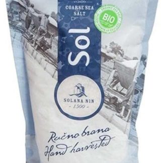 Solana Nin - Крупная морская соль - Нерафинированная - Пакет с застежкой-молнией - 1 x 600 г