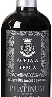 TERGA Gastronomia Vinaigre Balsamique CertiFIE IGP DE MODENE PLATINUM (15 ANS) — 250 мл бальзамического уксуса, сертифицированного IGP от Modene Platinum (15 лет)