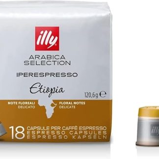 Кофейные капсулы illy Iperespresso Arabica Selection Ethiopia, упаковка из 18 капсул.